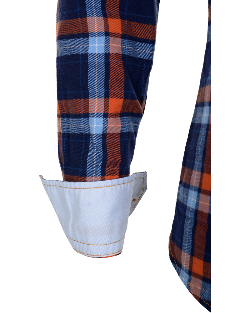Herr | Skjortor | Stenströms | Skjorta Sport Flanell Navy