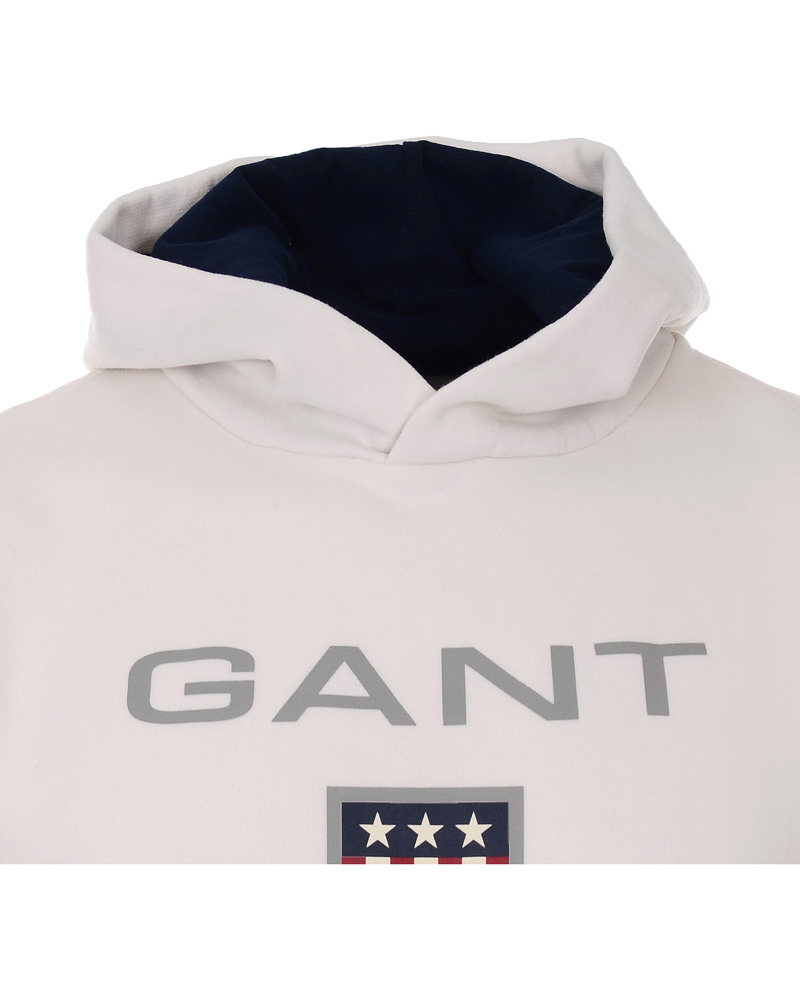 Herr | Tröjor | GANT | Hoodie Offwhite