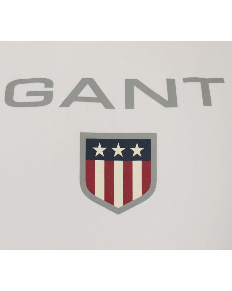 Herr | Tröjor | GANT | Hoodie Offwhite