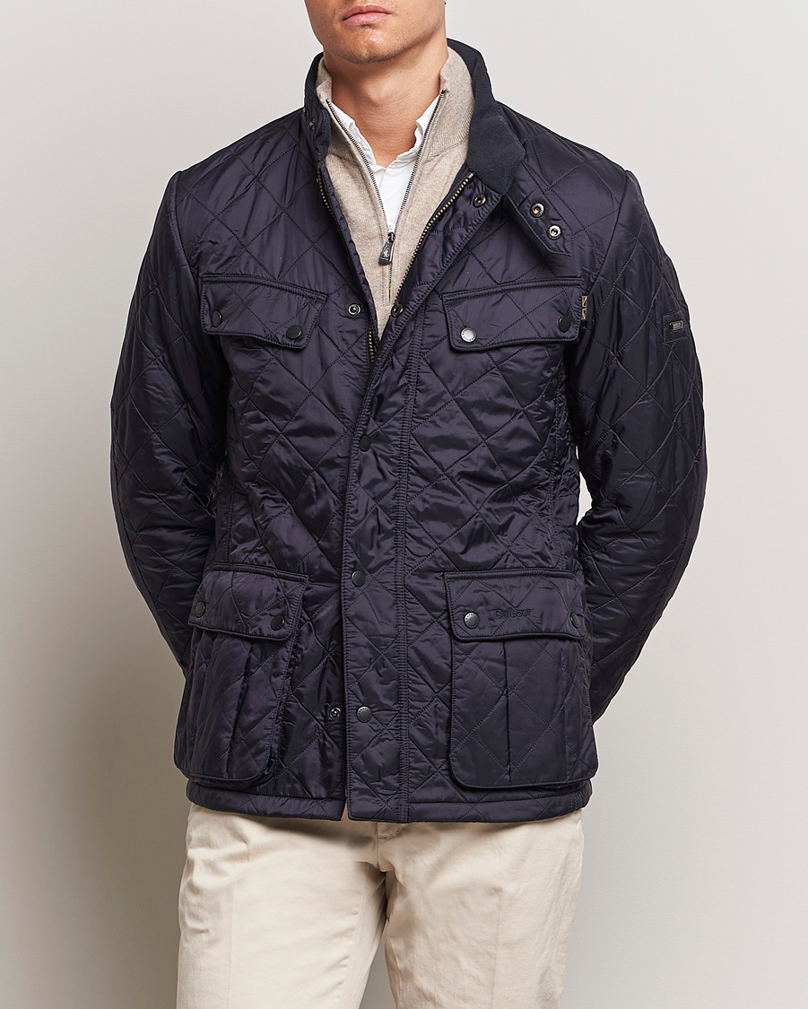 Herr | Klassiska jackor | Barbour International | Ariel Polarquilt International Jacket Navy