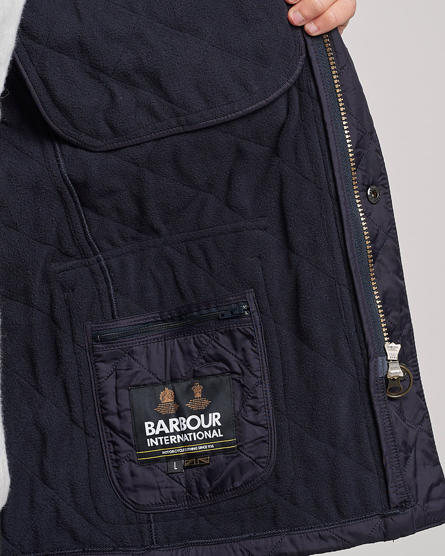Herr | Jackor | Barbour International | Ariel Polarquilt International Jacket Navy