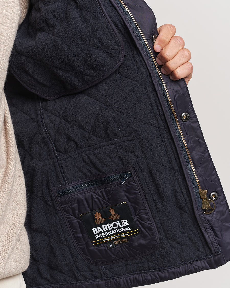 Herr | Jackor | Barbour International | Ariel Polarquilt International Jacket Navy