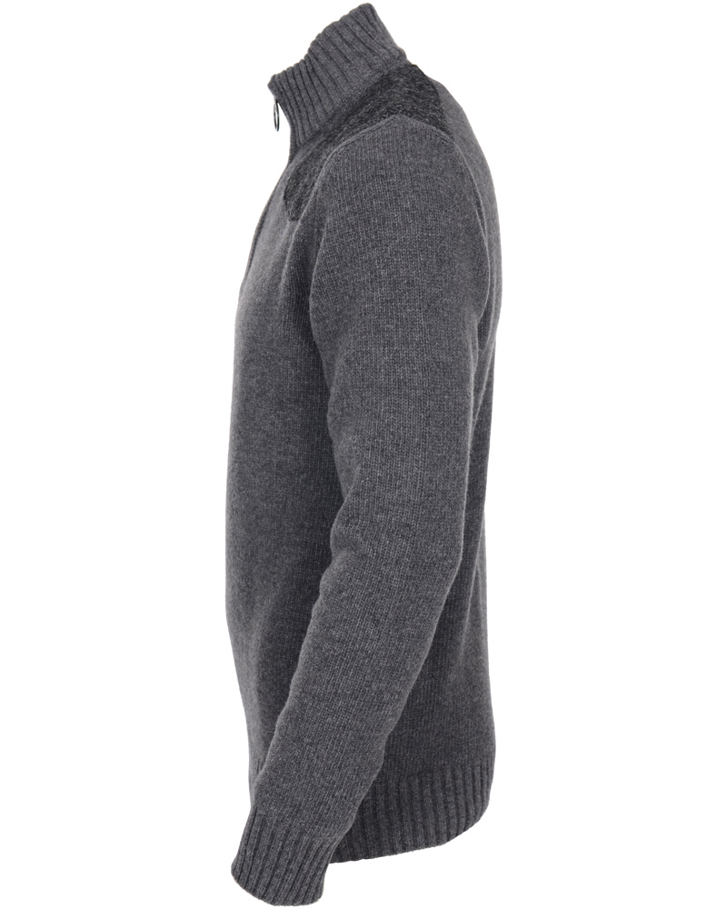 Herr | Tröjor | Barbour Lifestyle | Barbour Waymouth Half Zip Sweater Mid Grey Marl
