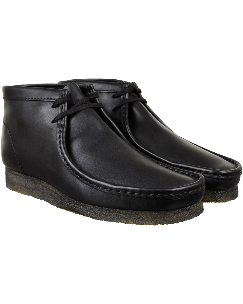 Herr | Clarks Originals Wallabee Boot Black Leather | Clarks Originals | Wallabee Boot Black Leather