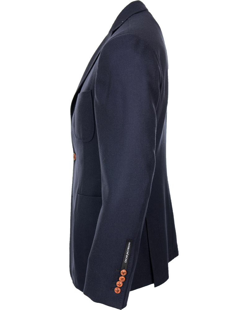 Herr | Kavajer | Oscar Jacobson | Frick Angelico Wool Jacket Navy