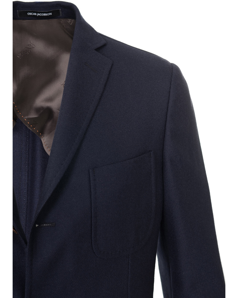 Herr | Kavajer | Oscar Jacobson | Frick Angelico Wool Jacket Navy