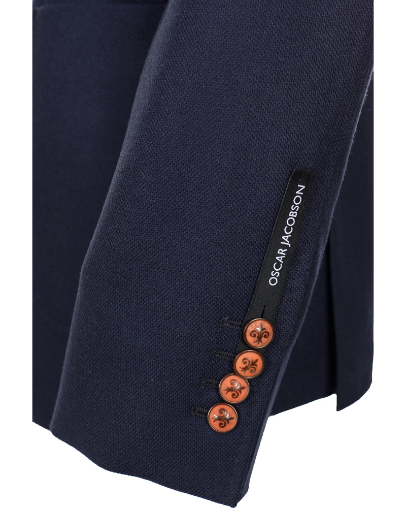 Herr | Kavajer | Oscar Jacobson | Frick Angelico Wool Jacket Navy