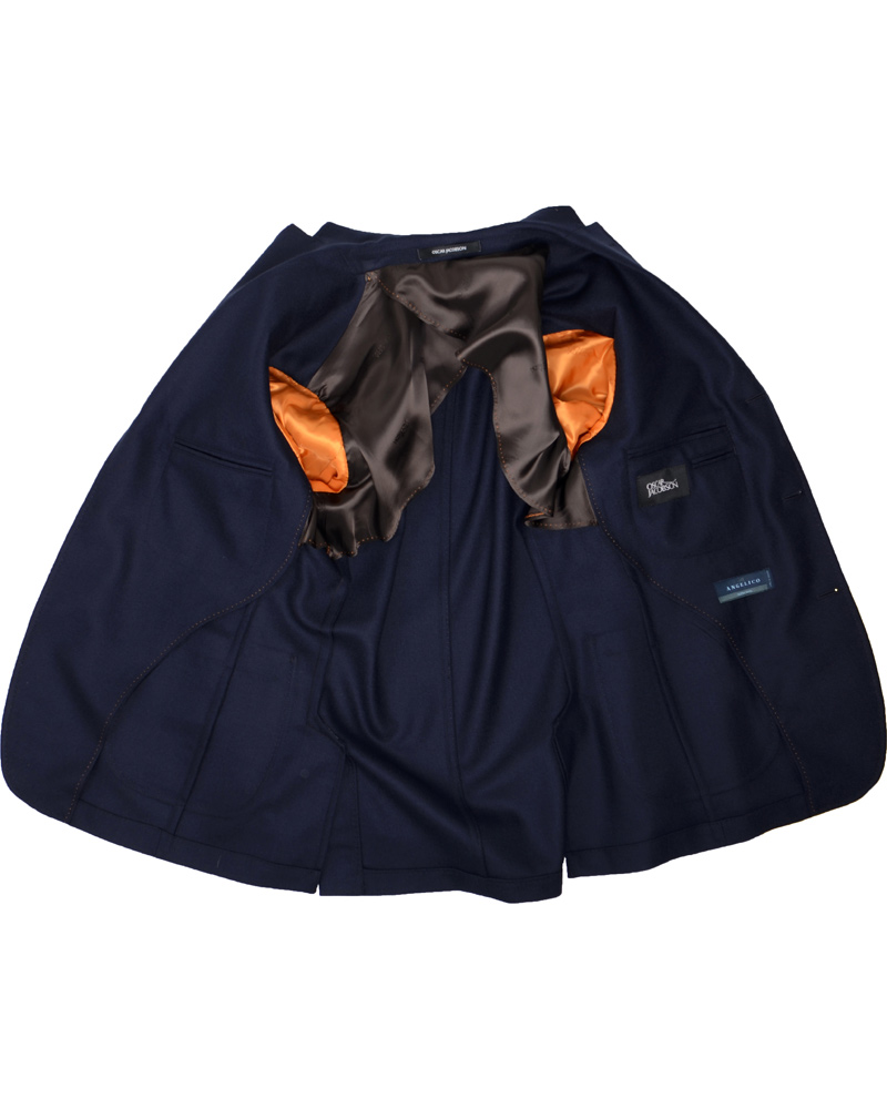 Herr | Kavajer | Oscar Jacobson | Frick Angelico Wool Jacket Navy