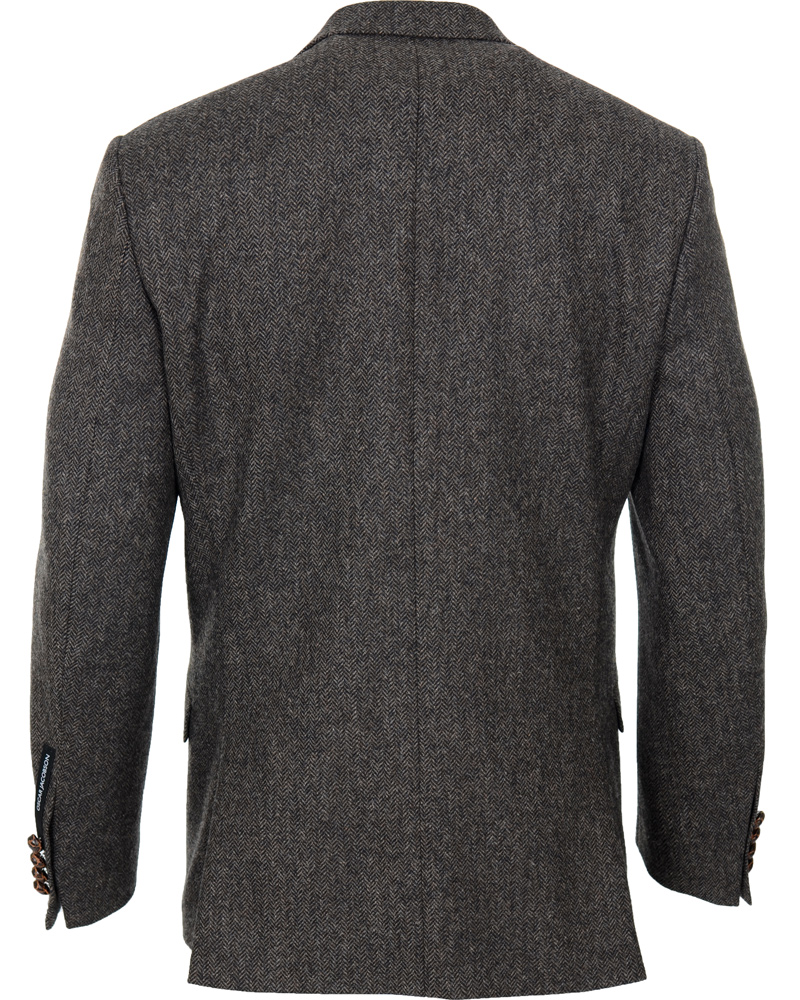 Herr | Kavajer | Oscar Jacobson | Fiore Tweed Jacket Dark Brown
