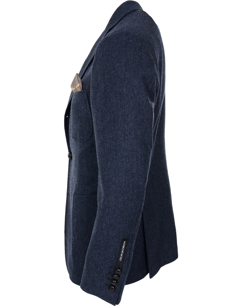 Herr | Kavajer | Oscar Jacobson | Frick Tweed Jacket Navy