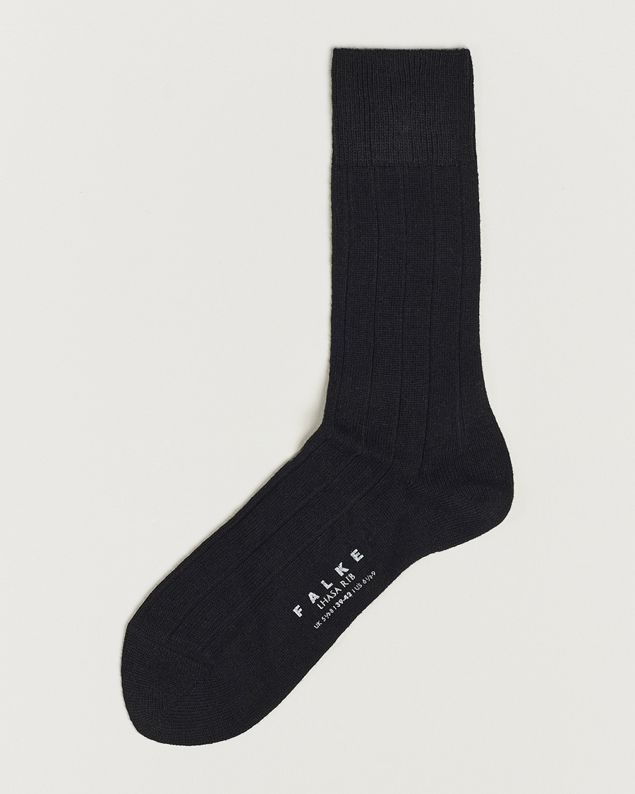 Herr | Underkläder | Falke | Lhasa Cashmere Socks Black