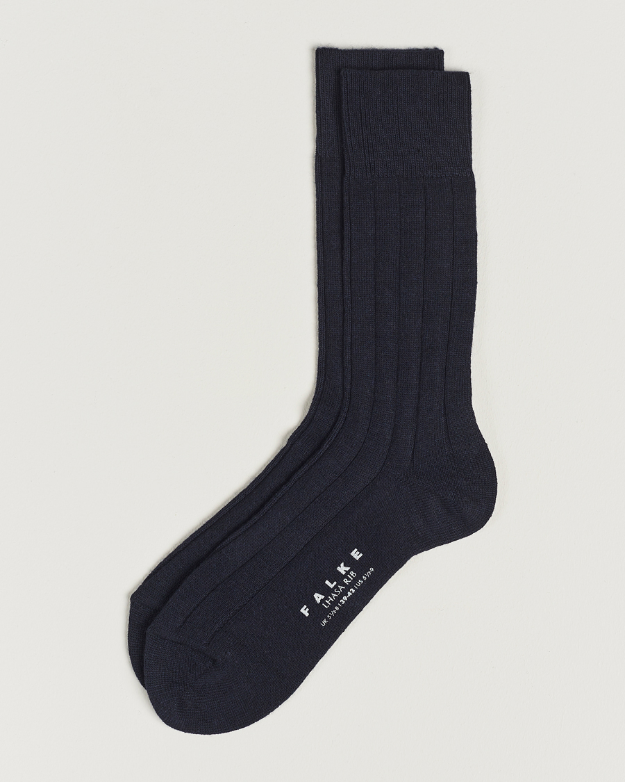 Herr | Underkläder | Falke | Lhasa Cashmere Socks Dark Navy