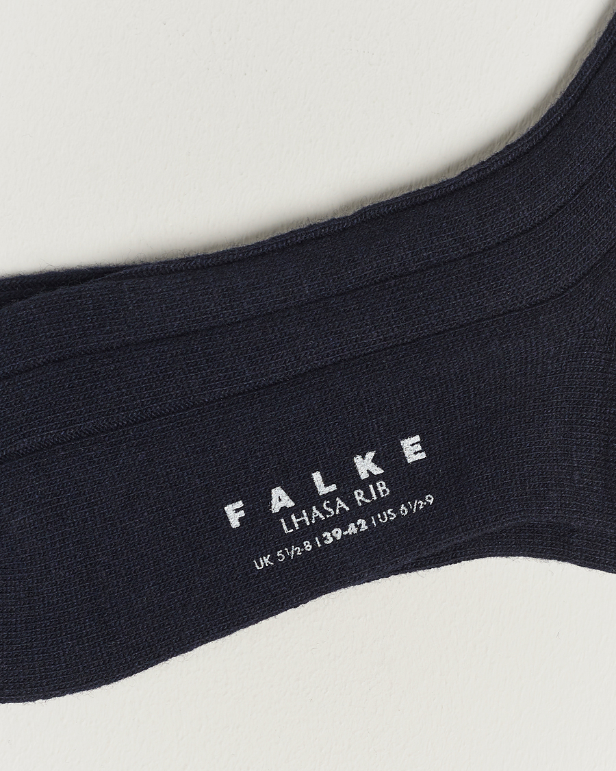 Herr | Underkläder | Falke | Lhasa Cashmere Socks Dark Navy