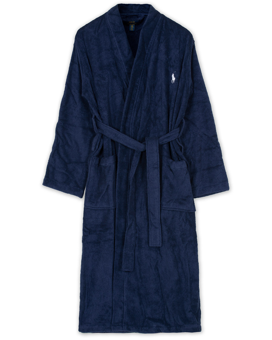 Herr | Pyjamas & Morgonrockar | Polo Ralph Lauren | Light Terry Kimono Robe Cruise Navy