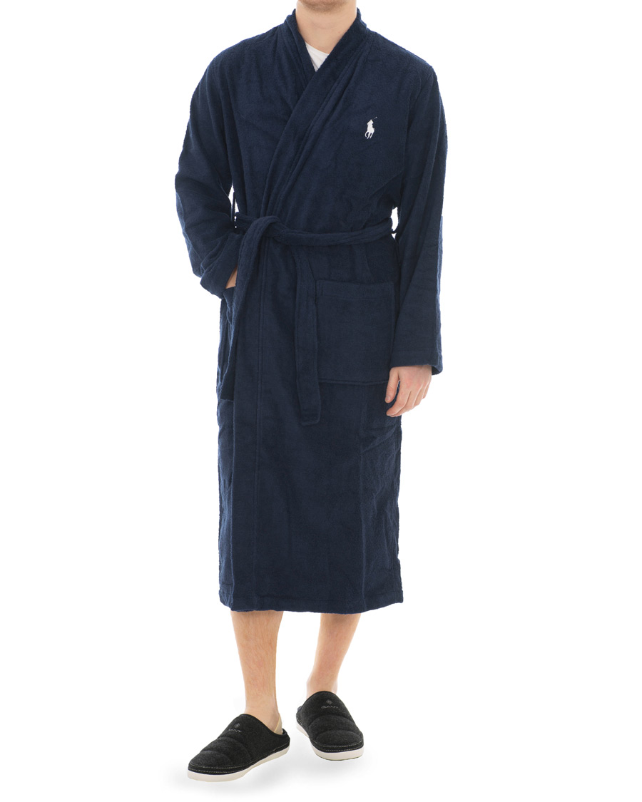 Herr | Pyjamas & Morgonrockar | Polo Ralph Lauren | Light Terry Kimono Robe Cruise Navy