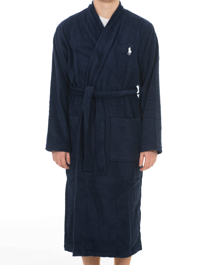 Herr | Pyjamas & Morgonrockar | Polo Ralph Lauren | Light Terry Kimono Robe Cruise Navy