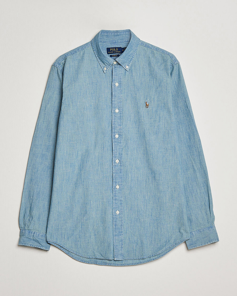 Herr | Skjortor | Polo Ralph Lauren | Custom Fit Shirt Chambray Washed