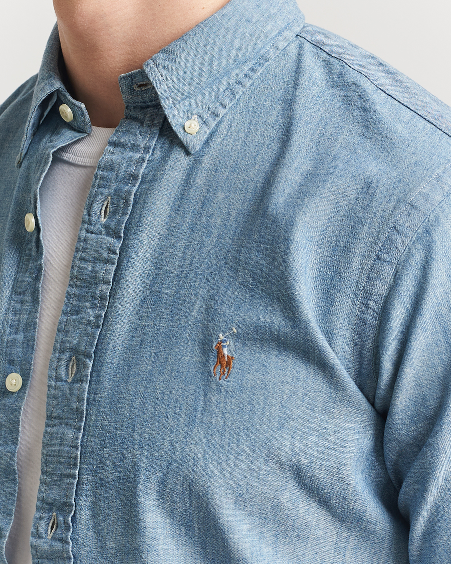 Herr | Skjortor | Polo Ralph Lauren | Custom Fit Shirt Chambray Washed