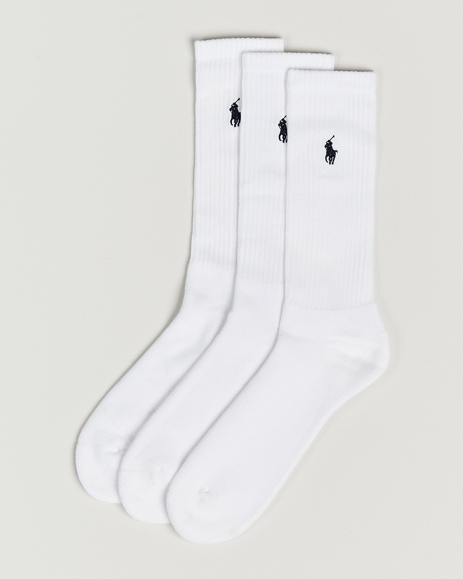 Herr | Underkläder | Polo Ralph Lauren | 3-Pack Sport Socks White
