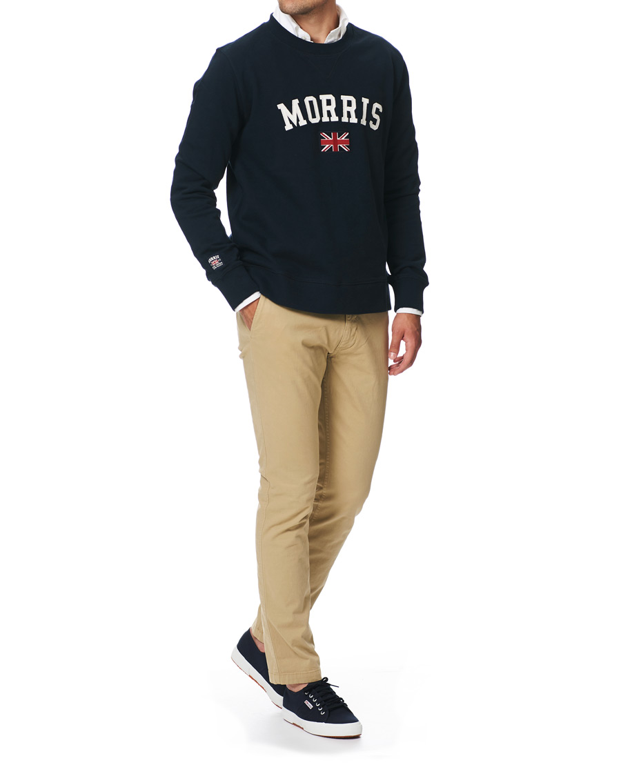 Herr | Tröjor | Morris | Brown Sweater Navy