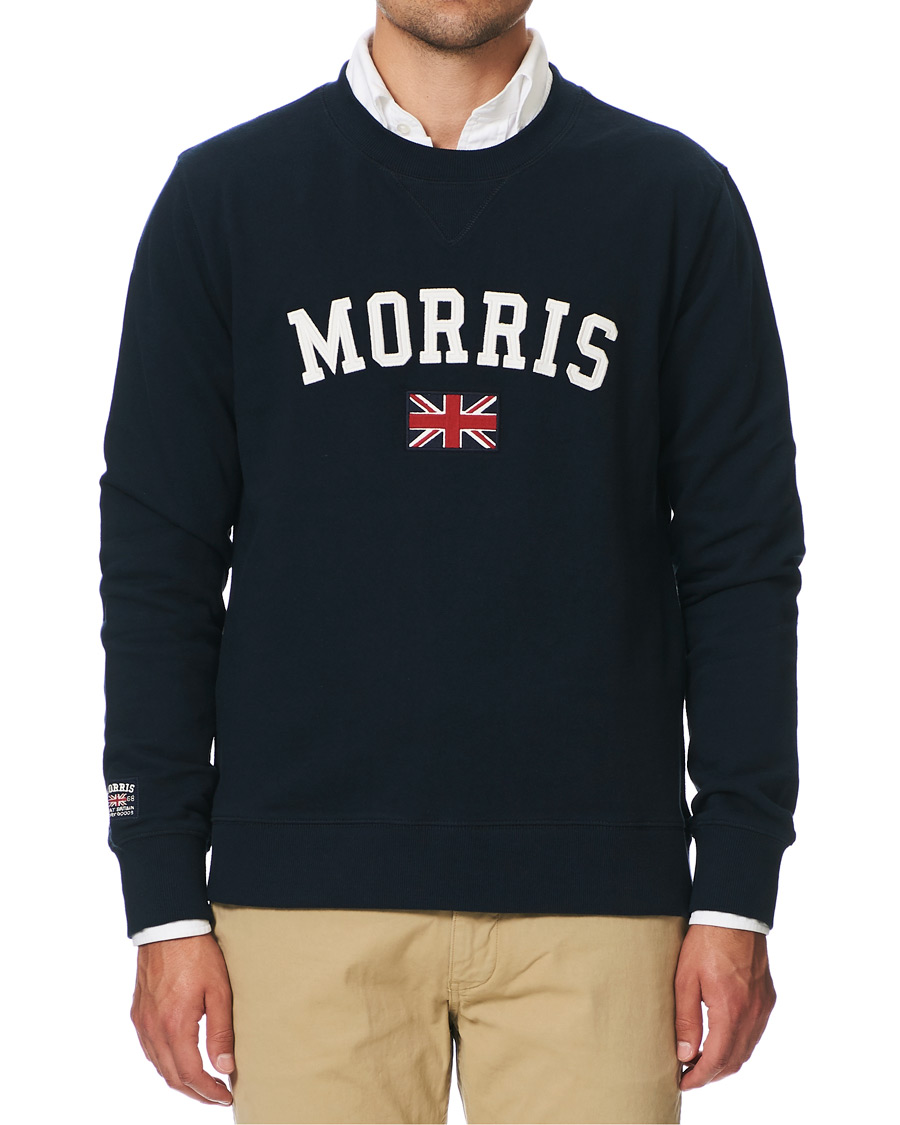 Herr | Tröjor | Morris | Brown Sweater Navy