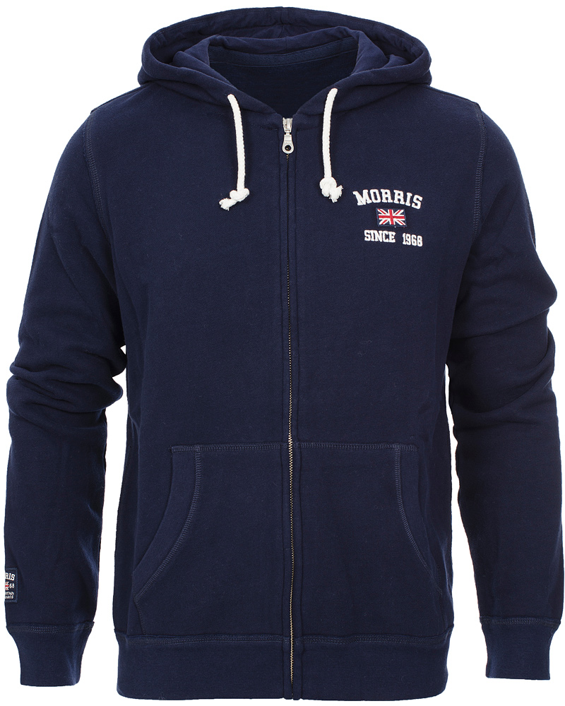 Herr | Tröjor | Morris | Yale Zip-Hood Navy