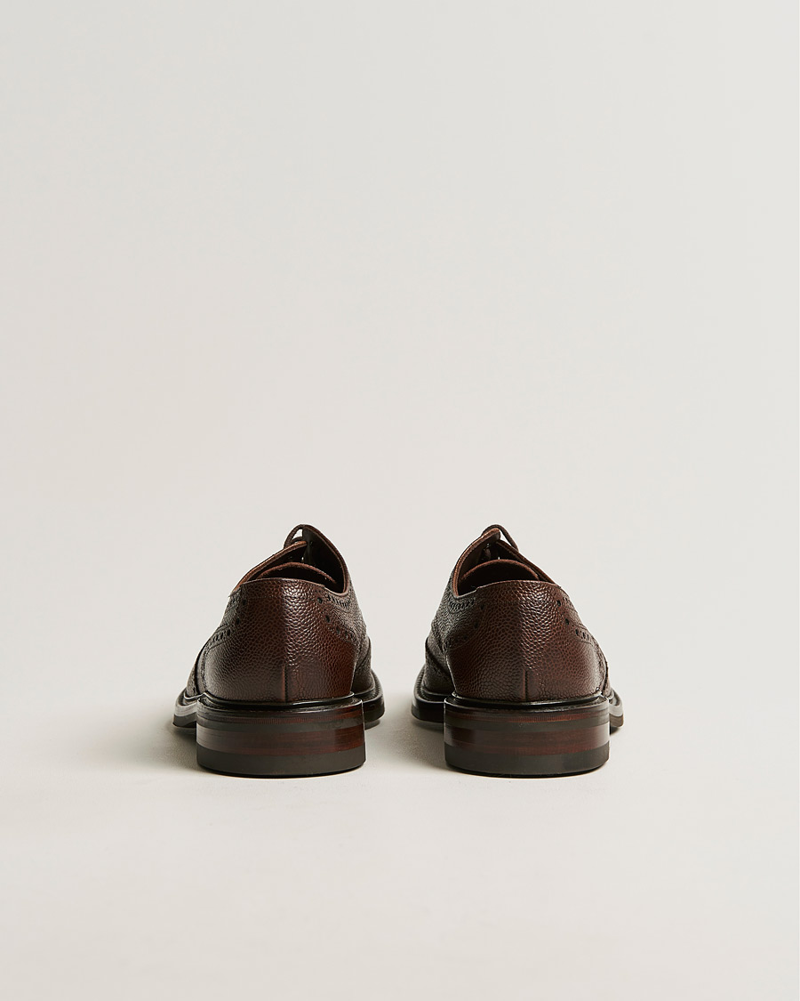 Herr | Brogues | Loake 1880 | Badminton Brogue Dark Brown Grain
