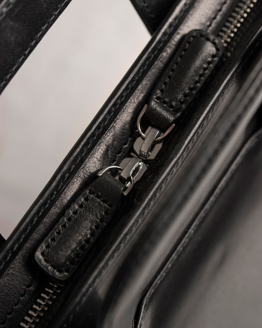 Herr | Oscar Jacobson Leather Breifcase 13'' Laptop Black | Oscar Jacobson | Leather Breifcase 13'' Laptop Black