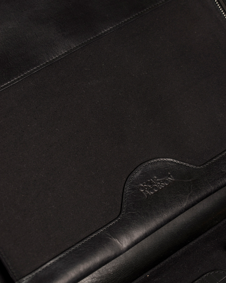 Herr | Oscar Jacobson Leather Breifcase 13'' Laptop Black | Oscar Jacobson | Leather Breifcase 13'' Laptop Black