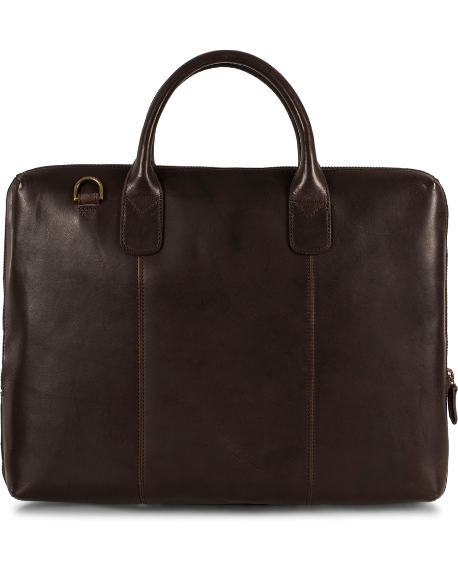 Herr | Oscar Jacobson Briefcase 13'' Laptop Dark Brown | Oscar Jacobson | Briefcase 13'' Laptop Dark Brown