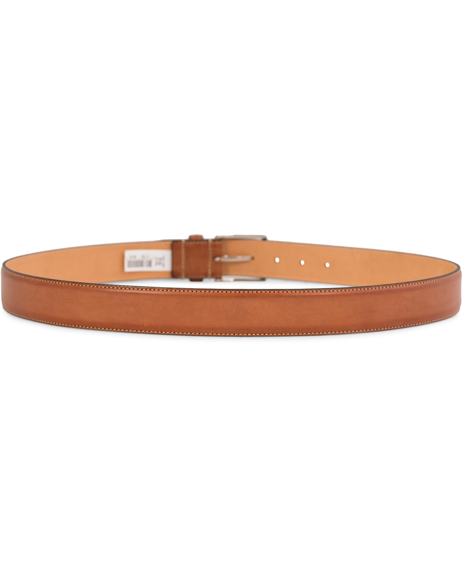 Herr | Oscar Jacobson Leather Belt 3,5 cm Brown | Oscar Jacobson | Leather Belt 3,5 cm Brown