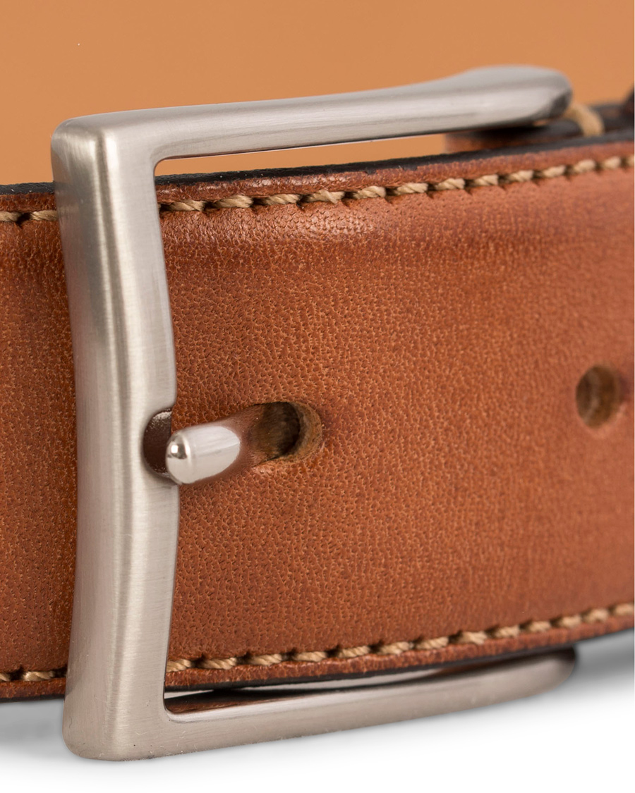 Herr | Oscar Jacobson Leather Belt 3,5 cm Brown | Oscar Jacobson | Leather Belt 3,5 cm Brown
