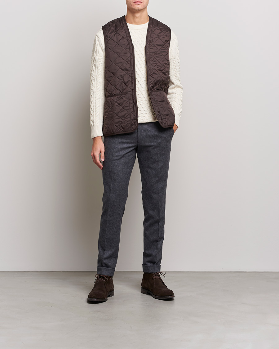 Herr | Jackor | Barbour Lifestyle | Quilt Waistcoat/Zip-In Liner Brown