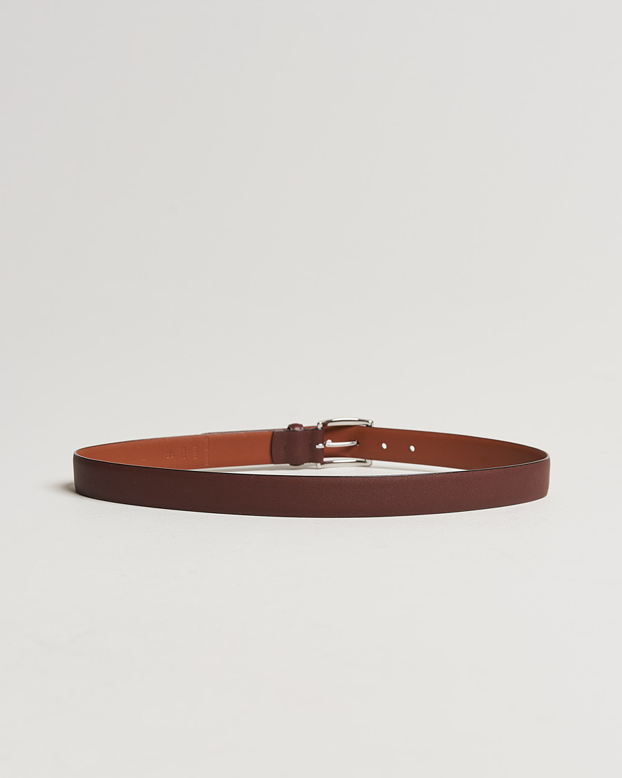 Herr | Släta bälten | Polo Ralph Lauren | Cowhide Belt 3 cm Brown