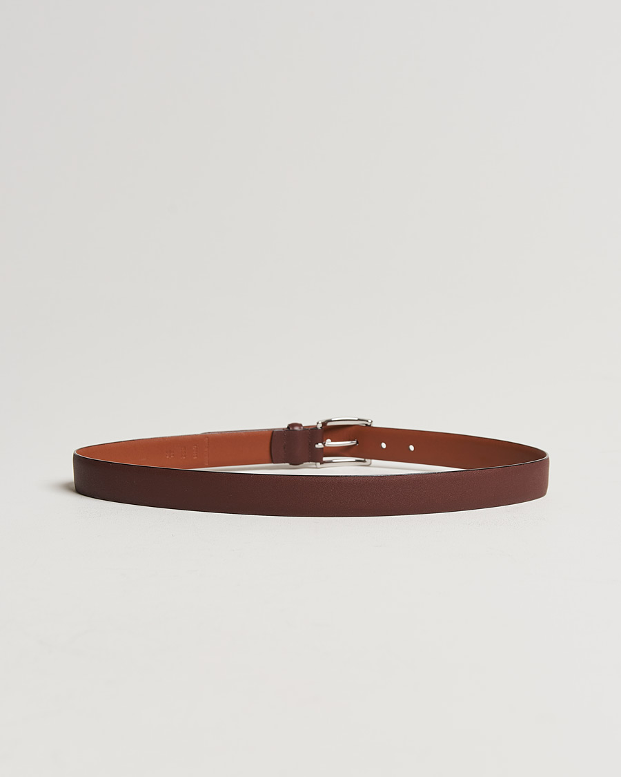 Herr | Polo Ralph Lauren Cowhide Belt 3 cm Brown | Polo Ralph Lauren | Cowhide Belt 3 cm Brown