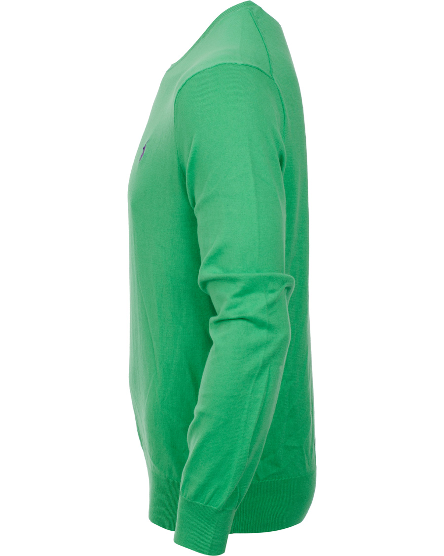 Herr | Tröjor | Polo Ralph Lauren | Slim Fit Pima Cotton Crew Neck Pullover Tiller Green