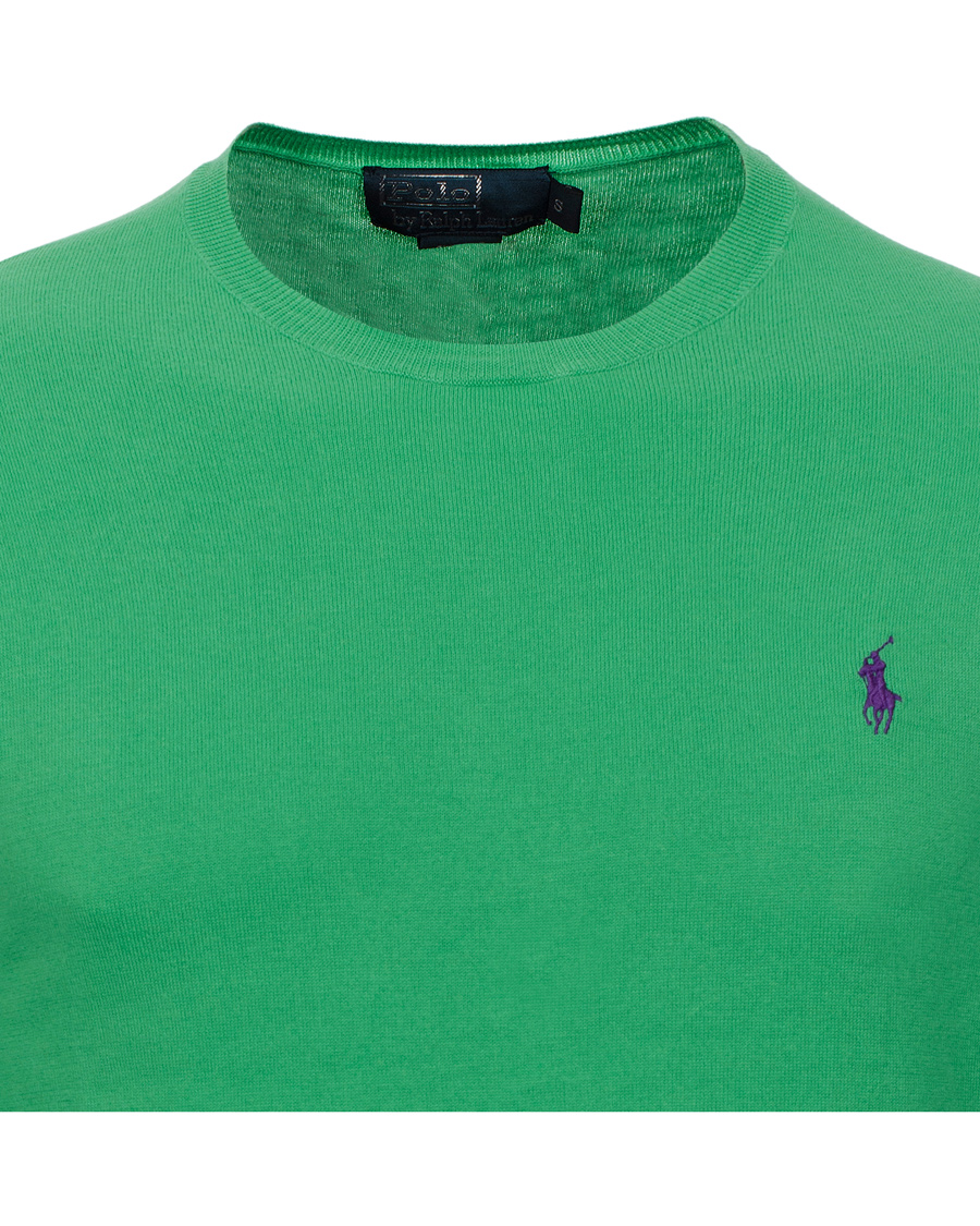 Herr | Tröjor | Polo Ralph Lauren | Slim Fit Pima Cotton Crew Neck Pullover Tiller Green