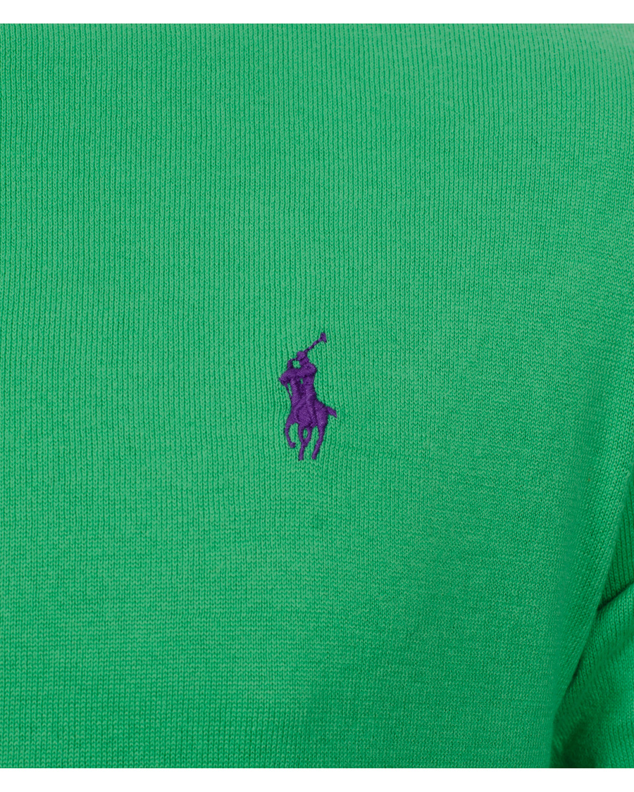 Herr | Tröjor | Polo Ralph Lauren | Slim Fit Pima Cotton Crew Neck Pullover Tiller Green