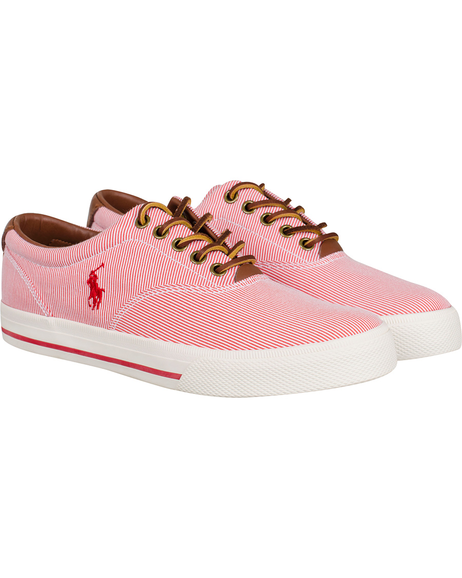 Herr | Polo Ralph Lauren Vaughn-NE Stripe Sneaker RL Red | Polo Ralph Lauren | Vaughn-NE Stripe Sneaker RL Red