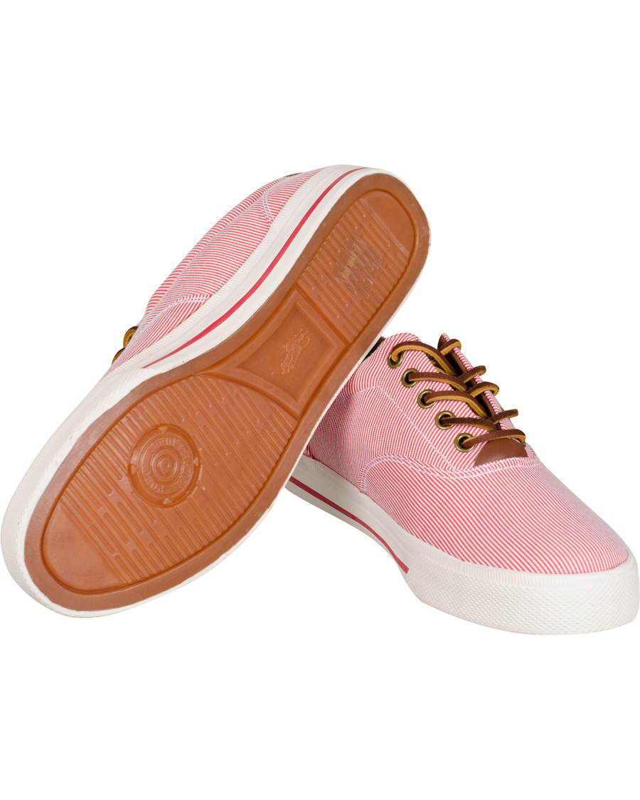 Herr | Polo Ralph Lauren Vaughn-NE Stripe Sneaker RL Red | Polo Ralph Lauren | Vaughn-NE Stripe Sneaker RL Red