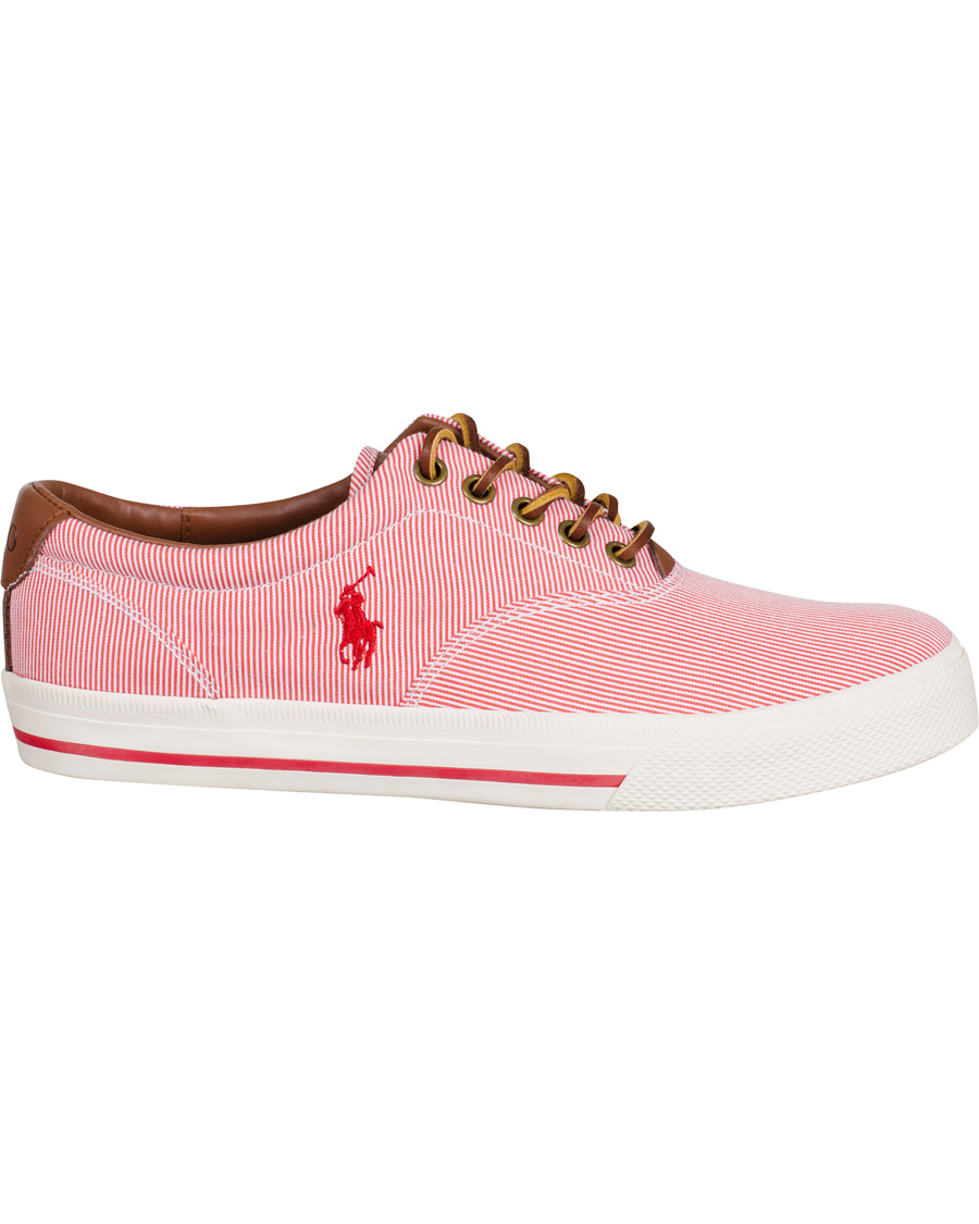 Herr | Polo Ralph Lauren Vaughn-NE Stripe Sneaker RL Red | Polo Ralph Lauren | Vaughn-NE Stripe Sneaker RL Red