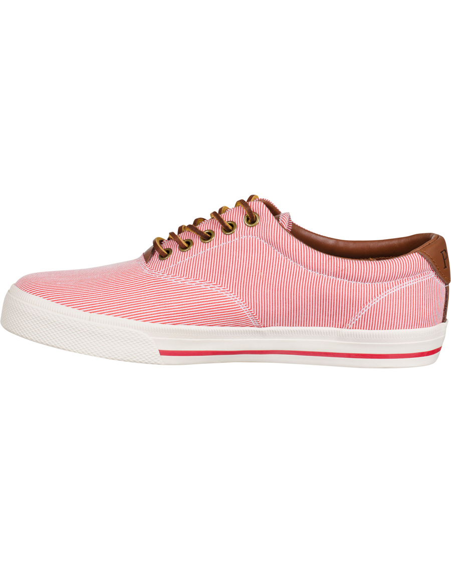 Herr | Polo Ralph Lauren Vaughn-NE Stripe Sneaker RL Red | Polo Ralph Lauren | Vaughn-NE Stripe Sneaker RL Red