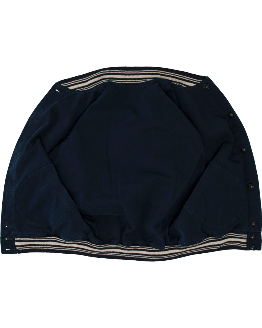 Herr | Jackor | Polo Ralph Lauren | Reversible Satin Varsity Jacket Navy