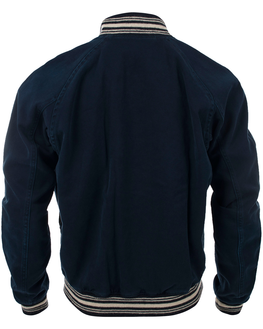 Herr | Jackor | Polo Ralph Lauren | Reversible Satin Varsity Jacket Navy