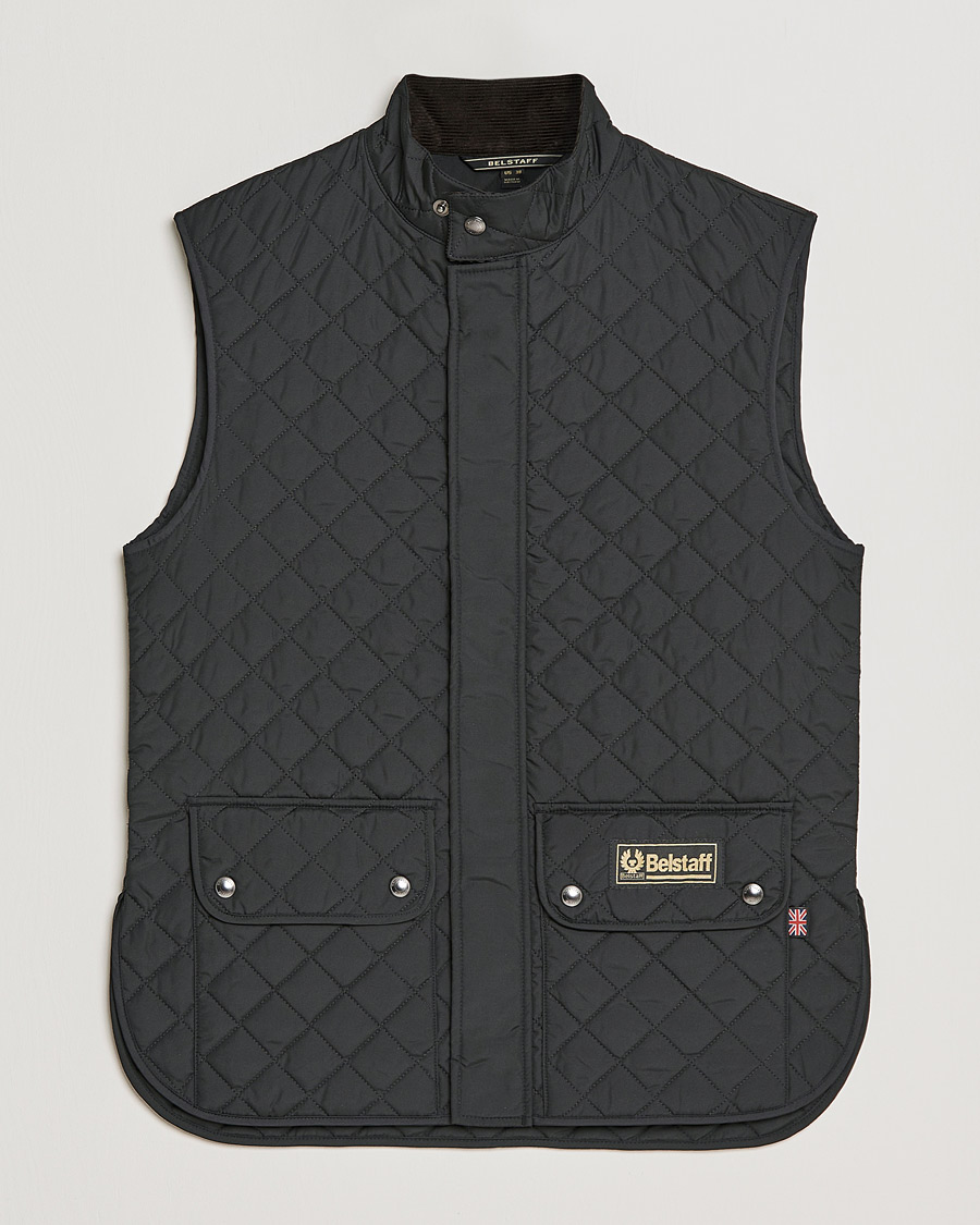 Herr | Jackor | Belstaff | Waistcoat Quilted Black 52