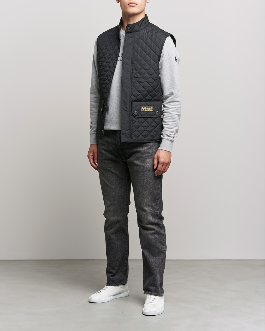 Herr | Jackor | Belstaff | Waistcoat Quilted Black 52