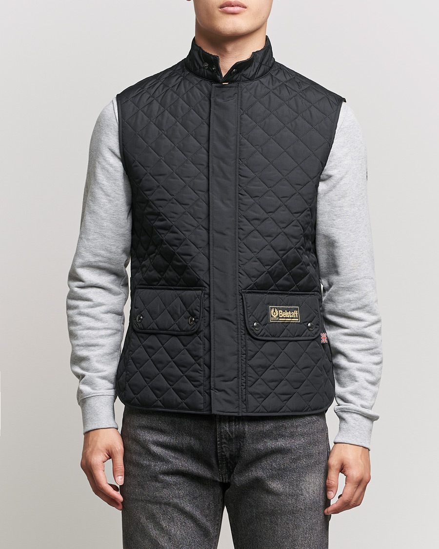 Herr | Jackor | Belstaff | Waistcoat Quilted Black 52