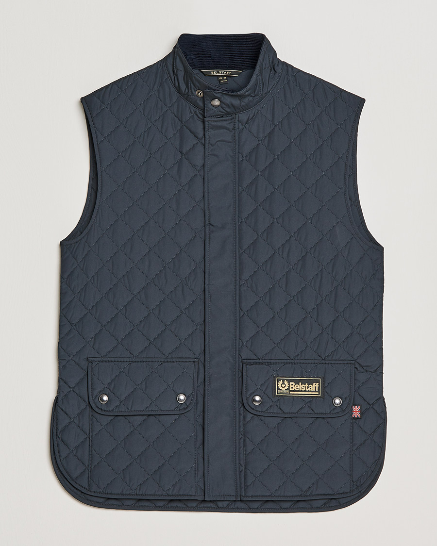 Herr | Jackor | Belstaff | Waistcoat Quilted Navy