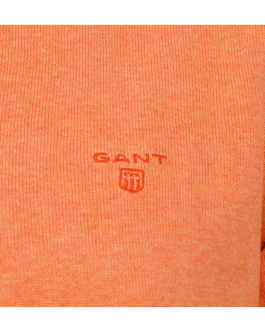 Herr | Tröjor | GANT | Light Weight Cotton V-Neck Pullover Carrot Melange