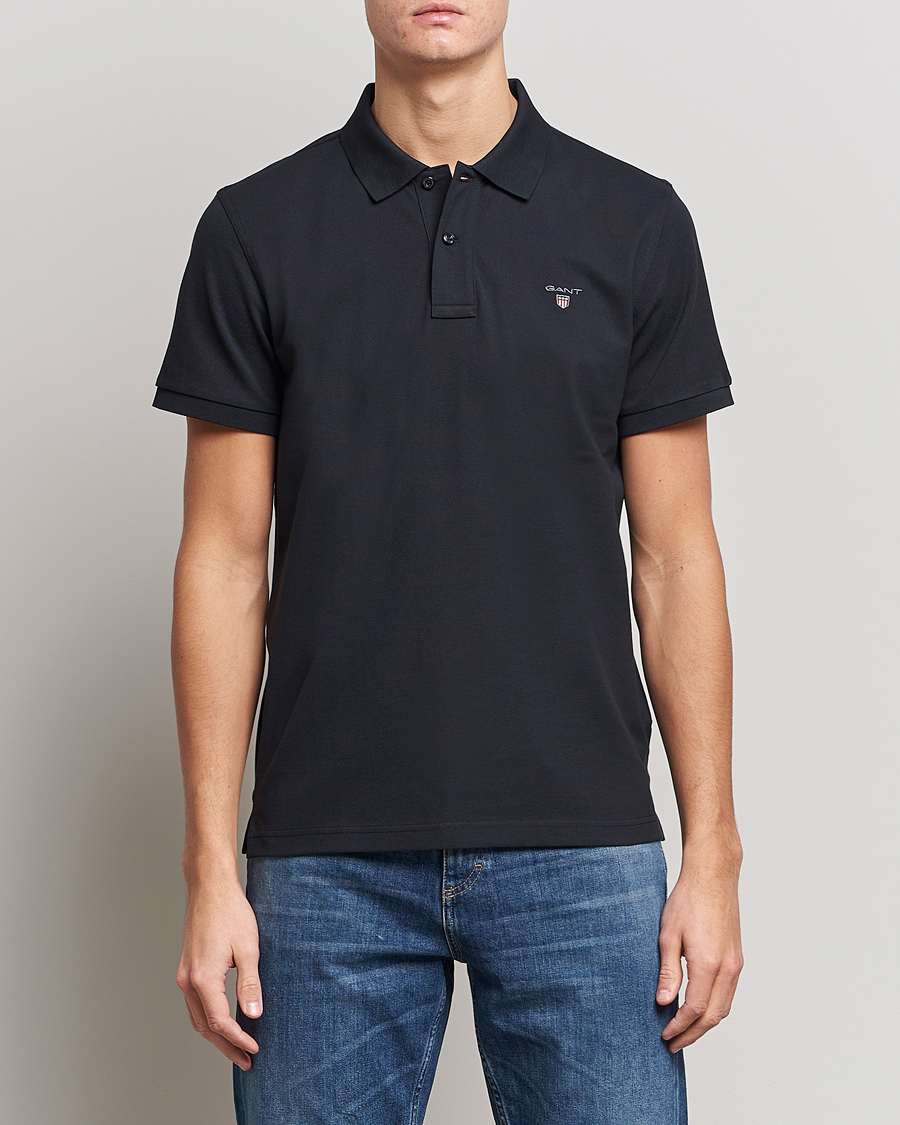 Herr | Pikéer | GANT | The Original Polo Black